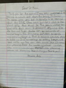 This letter from young Anish G, thanking me for birthday wishes that I sent him.