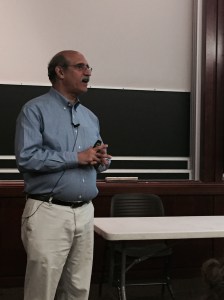 Martin Chalfie while giving a talk at the University of Chicago on June 11, 2015.